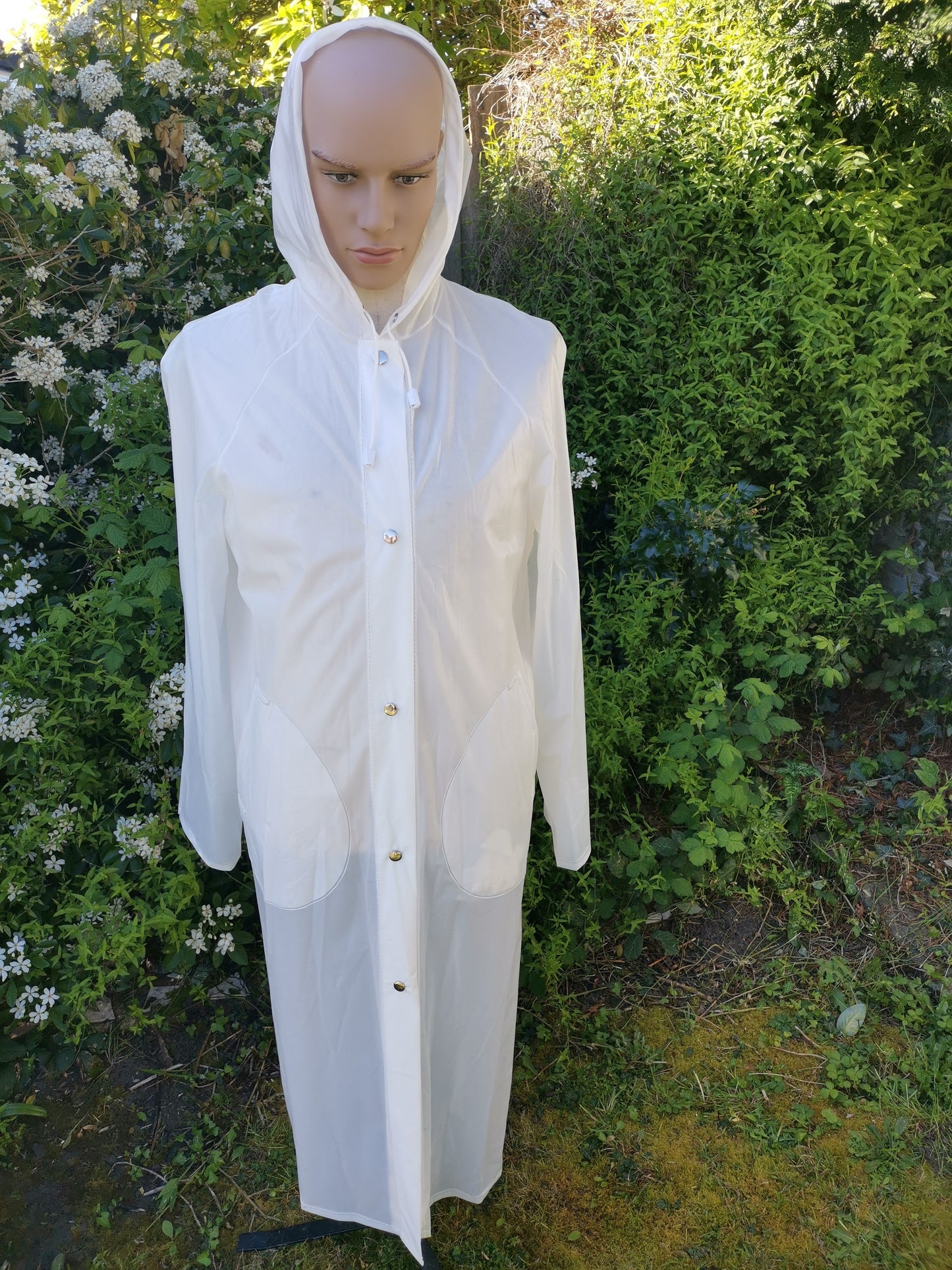 semi-transparent PVC raincoats