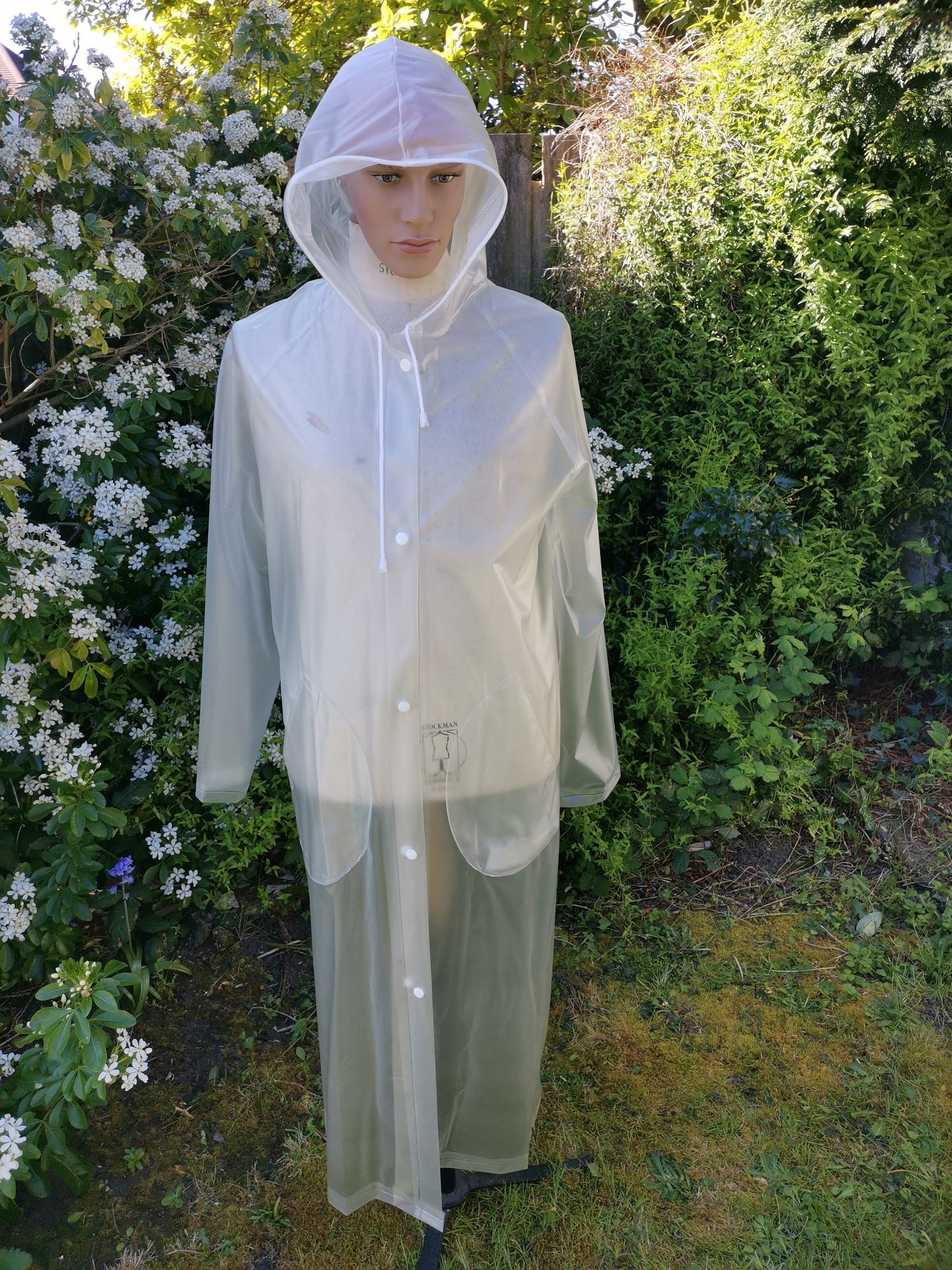 semi-transparent PVC raincoats